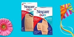 Imagem do produto curativos DUO Nexcare.
